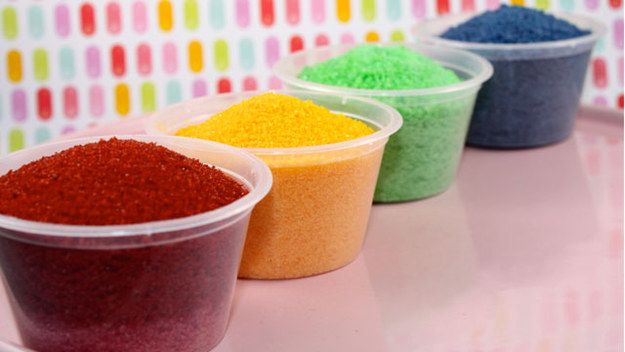 Make your own sanding sugar sprinkles with just food coloring, regular sugar, and a rolling pin. -   Baking Life-Hacks Everybody Needs To Know