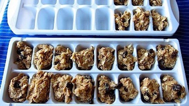 Freeze cookie dough in ice cube trays for perfectly portioned ready-to-bake snacks. -   Baking Life-Hacks Everybody Needs To Know