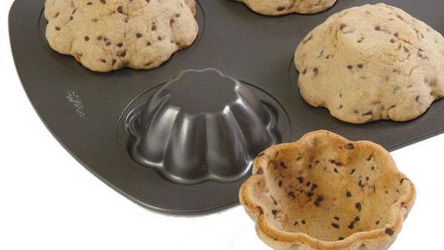 Or, flip the muffin tin over to make cookie bowls. -   Baking Life-Hacks Everybody Needs To Know