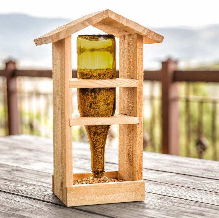 Wooden bird feeders ideas -   DIY Natural Bird Feeder