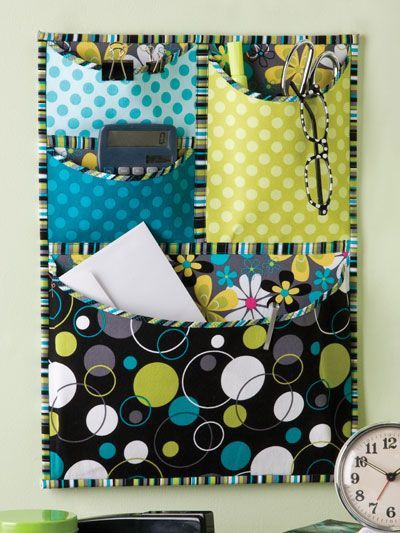 diy organizer – lots of pockets to hold your stuff so you can always find it