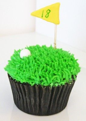 golf cupcake