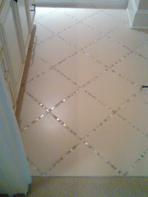 Unique Way to Fill in Between Your Tile by Using Tile Instead of Grout