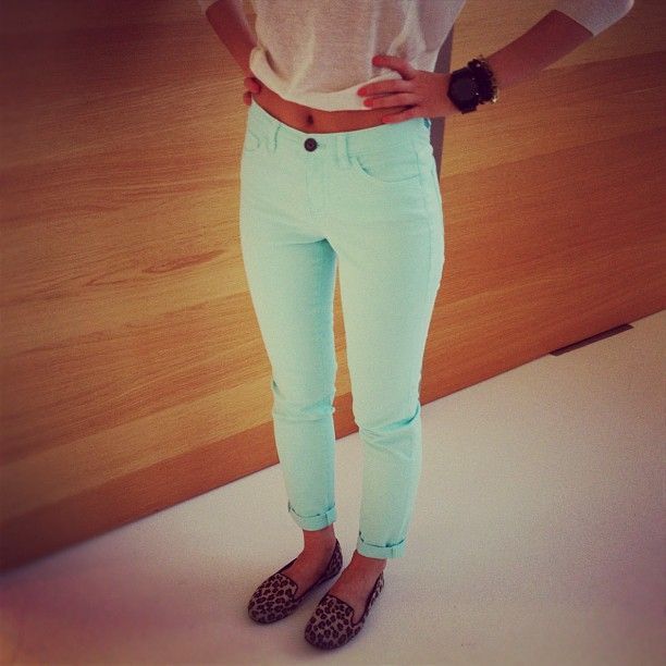 mint and leopard