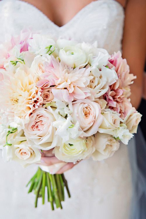 nice – Roses, dahlias, ranunculus, and sweet pea bouquet – I would like them in