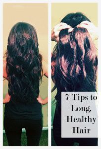 7 Tips to Long, Healthy Hair- what perfect hair she has!
