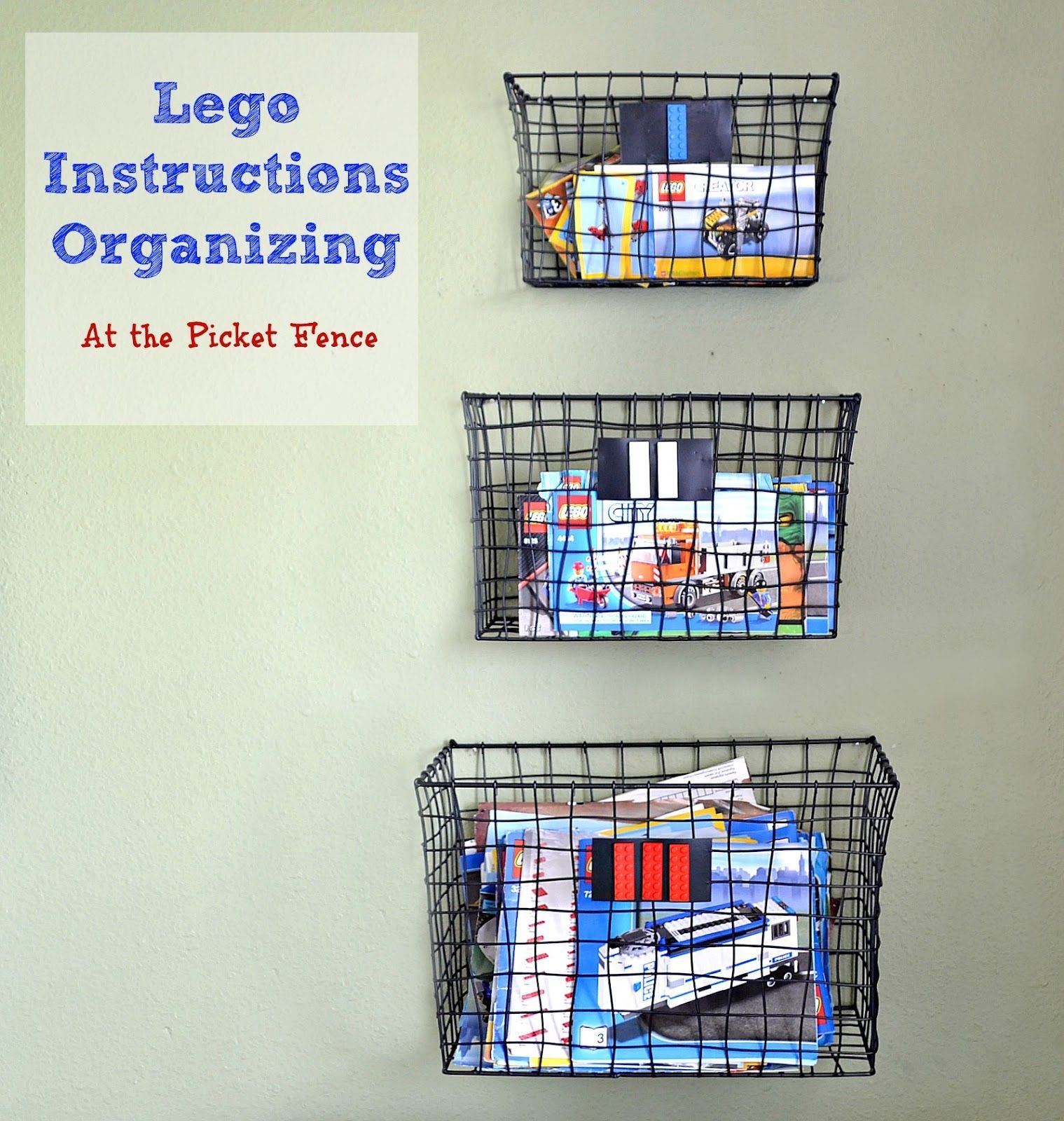 At The Picket Fence: Organizing Lego Instructions