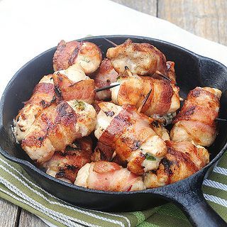 Bacon-Wrapped Jalapeno Chicken Bites 		  Recipe Type: Appetizer  Author: Recipe