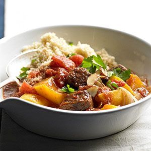 Beef stew with butternut squash