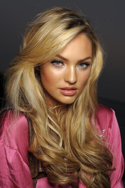 Candice Swanepoel – lovely hair and Victoria's Secret make-up