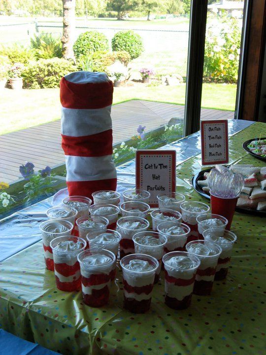 Cat in the Hat parfaits