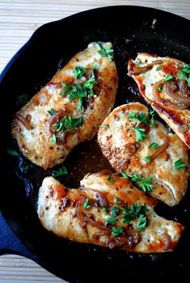 Chicken with Honey-Beer Sauce – 245 calories. This is seriously good chicken. Th