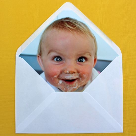 DIY photo envelope liner