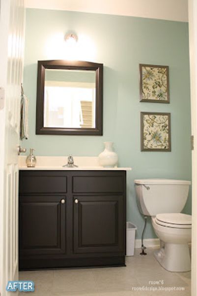 Downstairs bathroom – Aqua – This is the exact color we have picked out. And I a