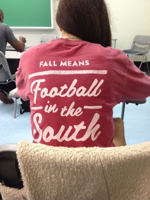 "Fall means football in the South."