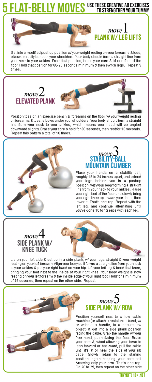 Flat belly moves