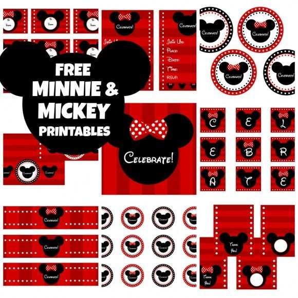 Free Minnie Mouse party printables!