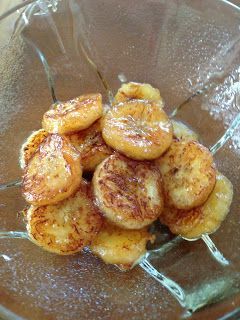 "Fried" Honey Cinnamon Bananas – the healthy way.