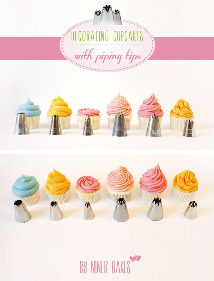 Frosting Cupcake Techniques by @niner bakes