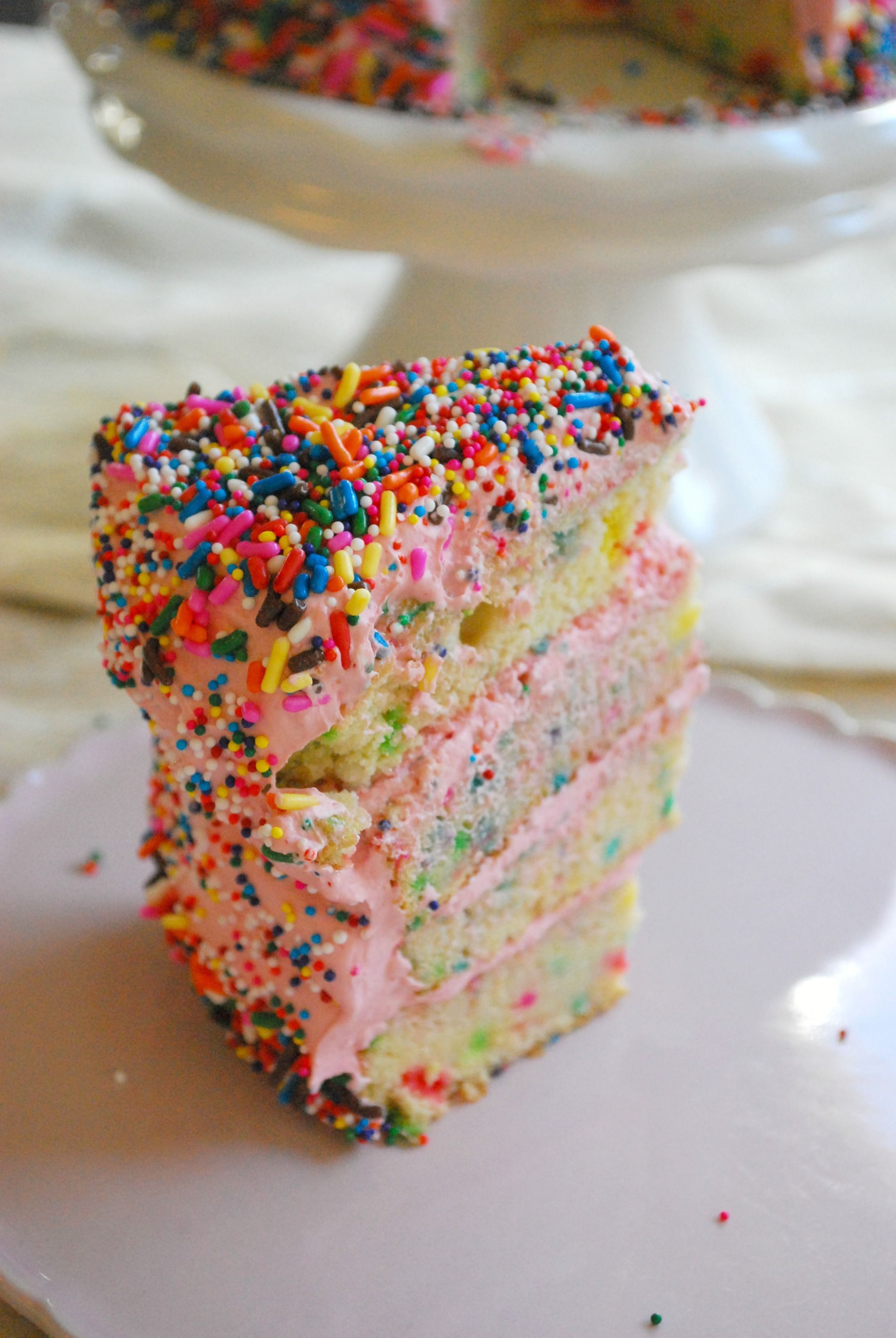 Funfetti Bubblegum Cake