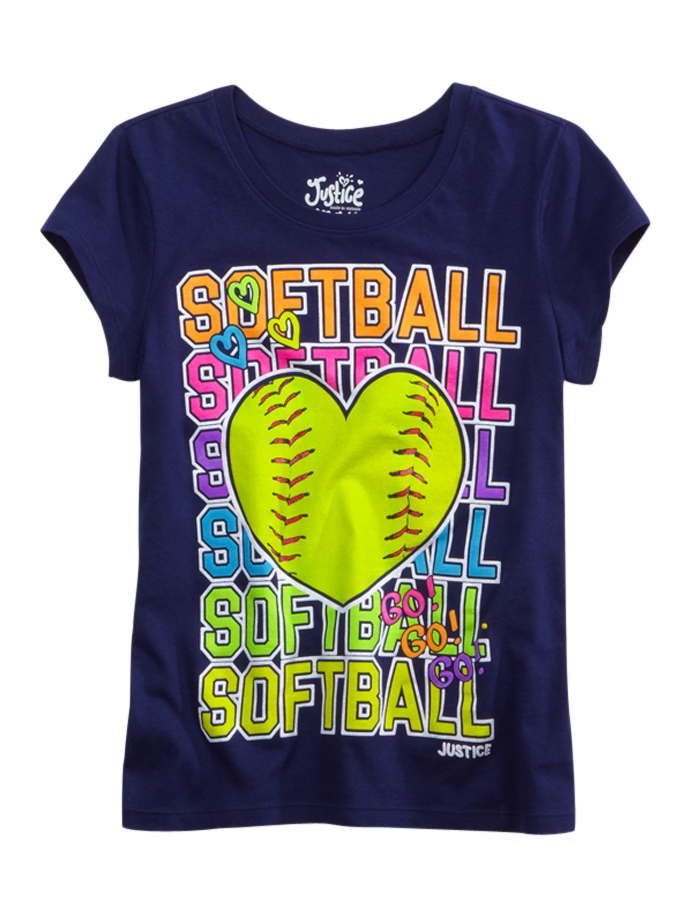 Girls Clothing | Sports | Softball Photoreal Tee | Shop Justice