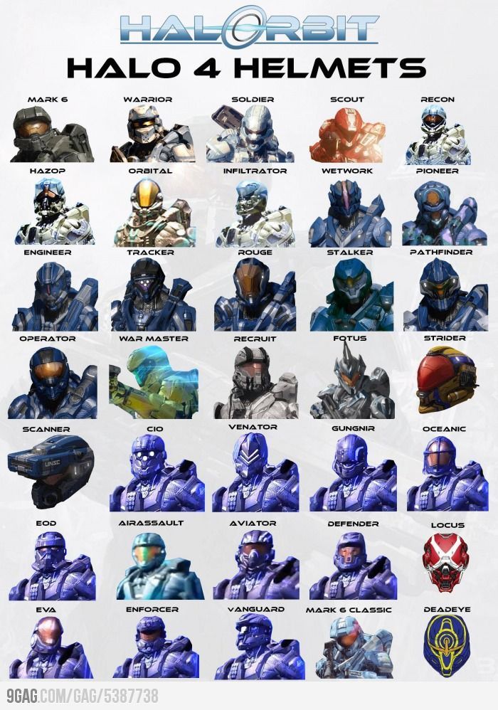 Halo 4 Helmets