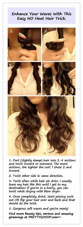 Heres a easy hair trick for wavy to curly hair