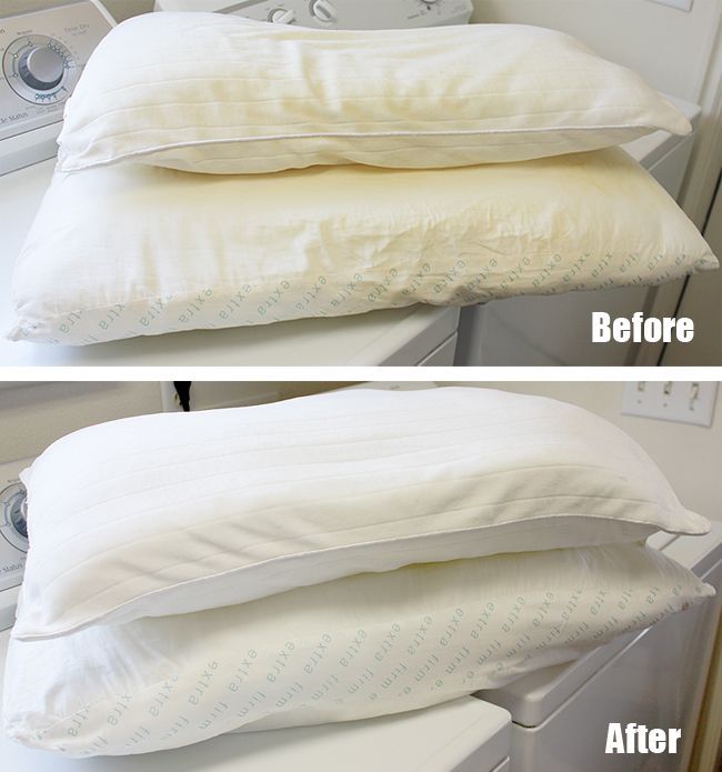 How To Wash and Whiten Yellowed Pillows