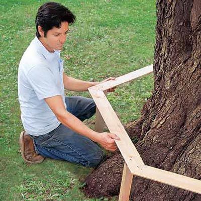 How to Build a Tree Bench step by step…