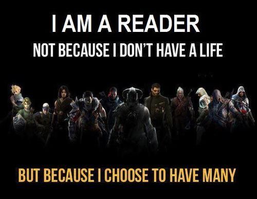 I am a reader.