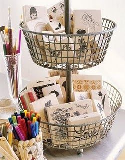 I think these are actually fruit baskets, but they would be perfect for stamps,