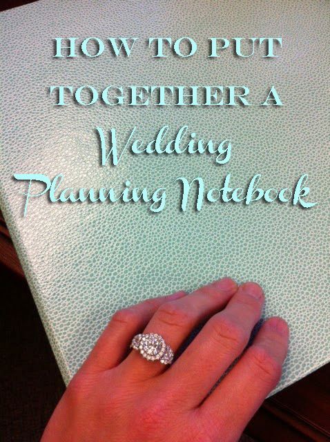 Just Lovely: WWW – How to put together a Wedding Planning Notebook