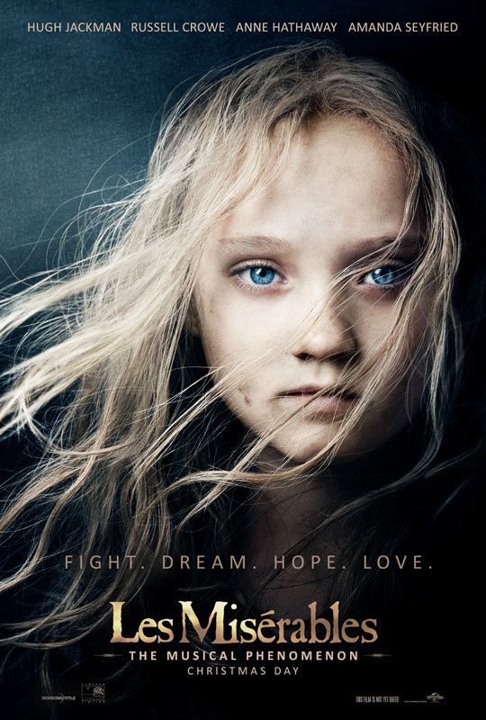 Les Miserables. One of the best movies I've seen in a while. It was so good.