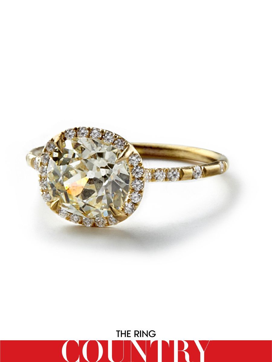Monique Péan Atelier 1.76K cushion-cut yellow diamond ring