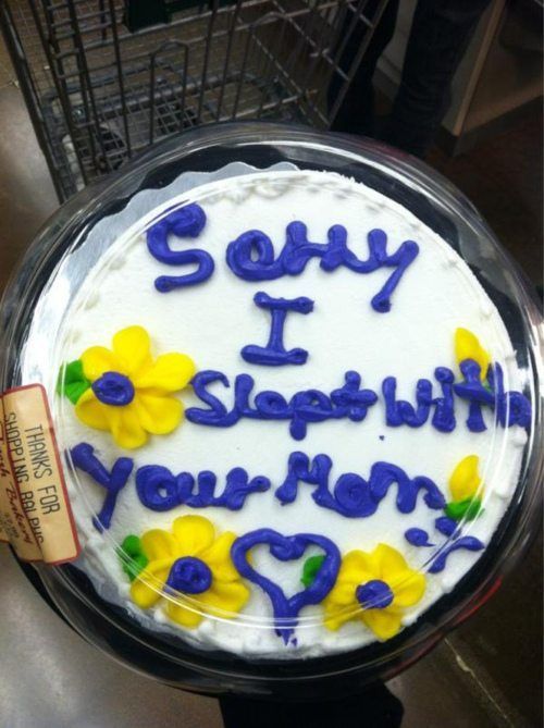 "My dad gives me this cake EVERY year on my birthday." <– parentin
