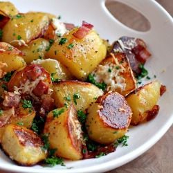 Oven Roasted Potatoes – These rich and flavorful potatoes will melt in your mout