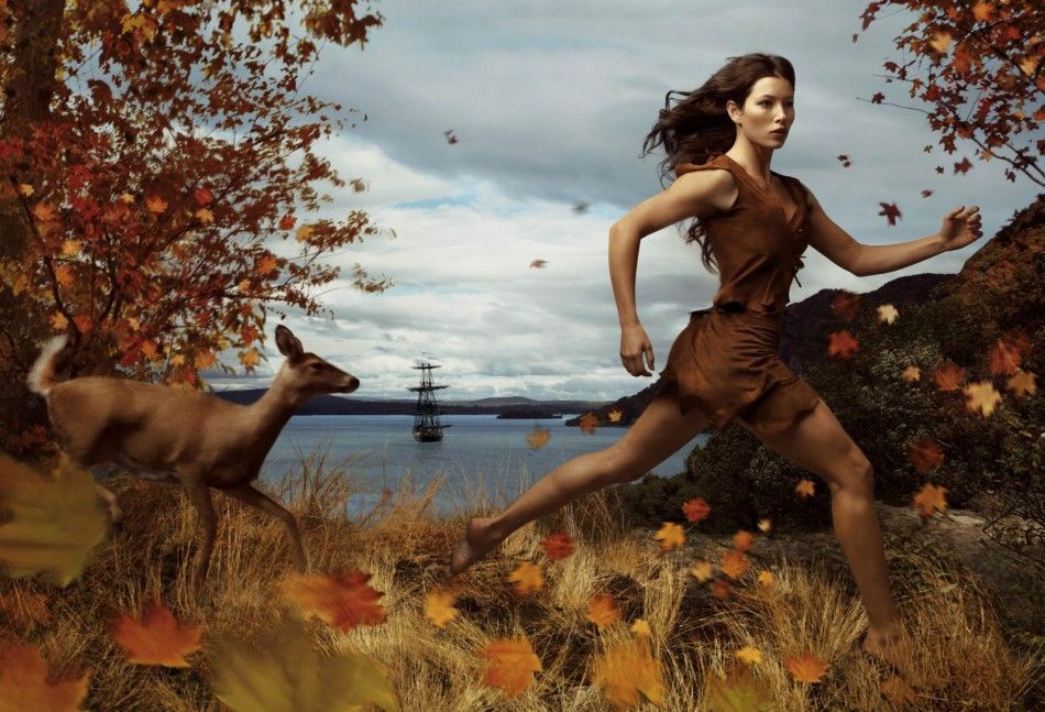 Photography – Annie Leibovitz Disney Dream Portraits | Jessica Biel as Pocahonta