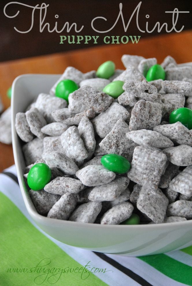 Puppy Chow tastes like your favorite Girl Scout Thin Mint cookies!