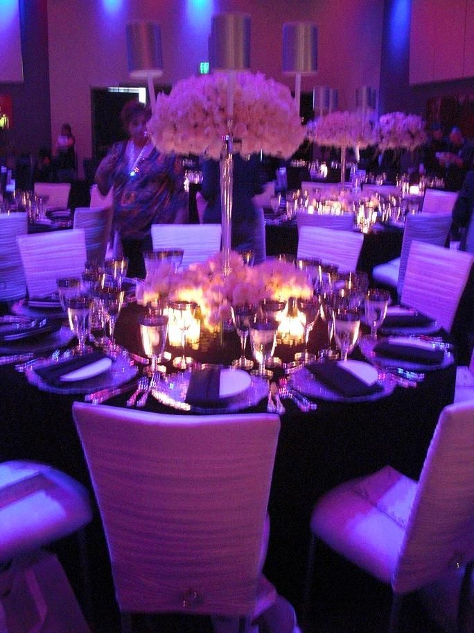 Purple Wedding Reception #uplighting #wedding