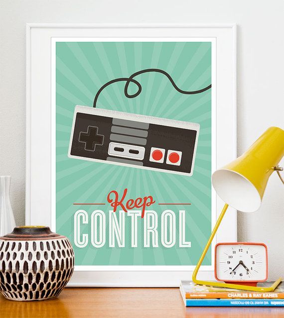 Retro poster Videogame Art  print positive quote  Print  Hipster poster  Kids pl