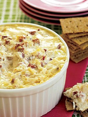 Reuben Dip: 1. Heat oven to 350 F. Grease a 1-quart casserole dish.  2. In a med