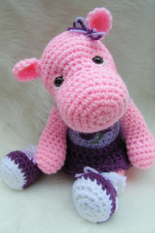 Simply Cute Hippo Toy Crochet Pattern