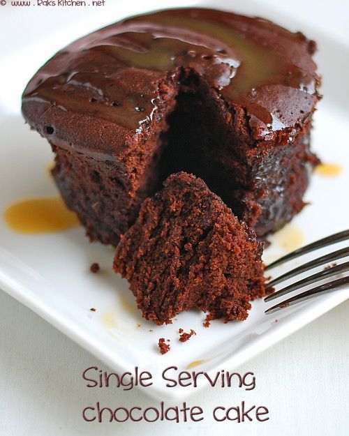 Single Serving Chocolate Cake