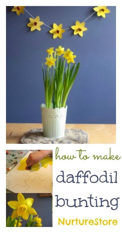 Spring crafts :: beautiful daffodil bunting