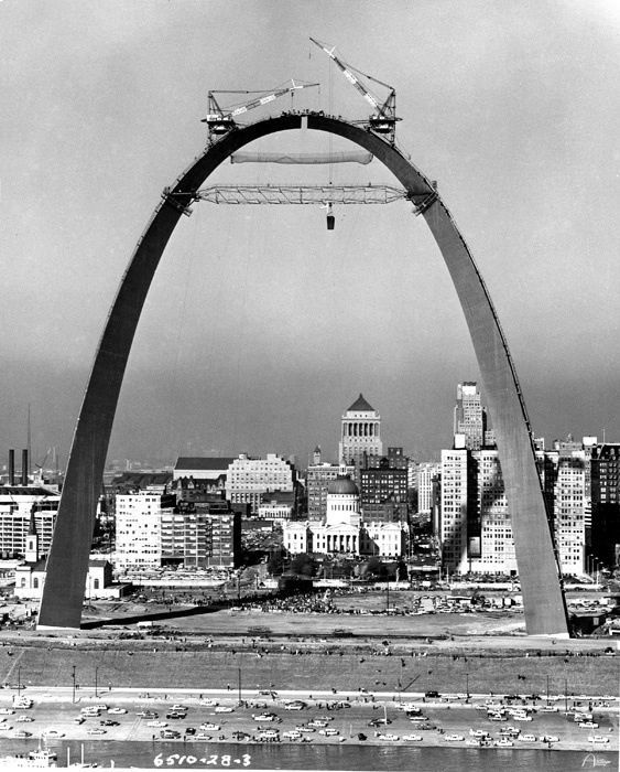 St. Louis Arch under construction 1963