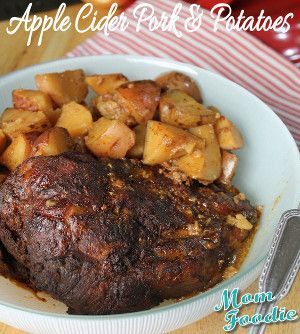Tangy Tender Apple Cider Pork and Potatoes