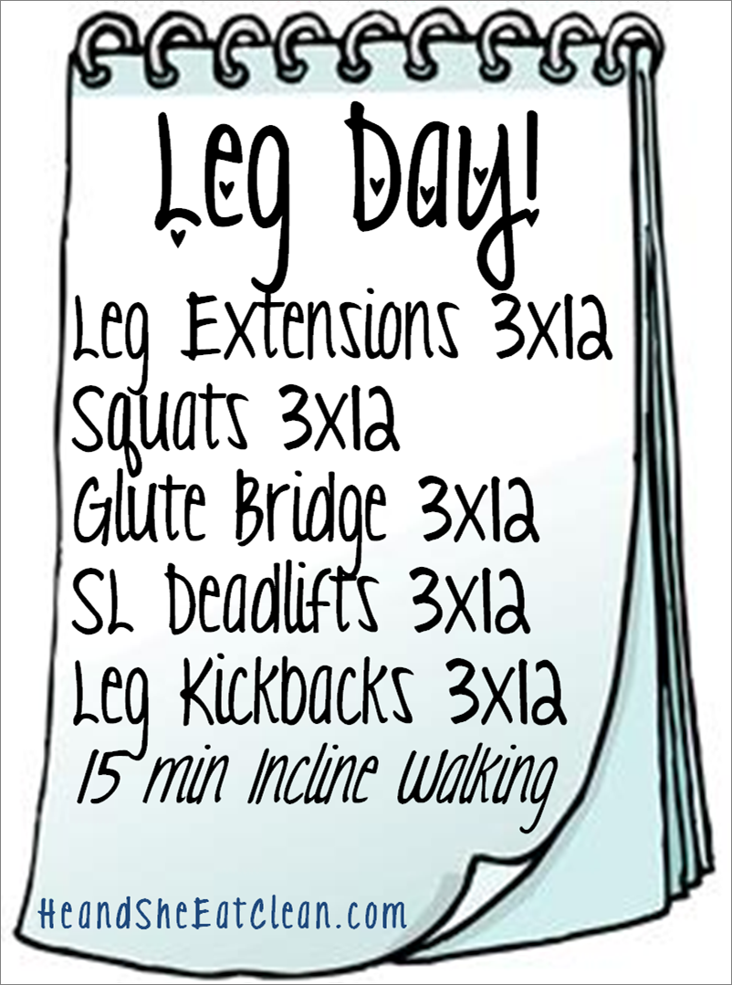 The Workouts! Leg Day! #heandsheeatclean #fitness #exercise #legs #muscle #weigh