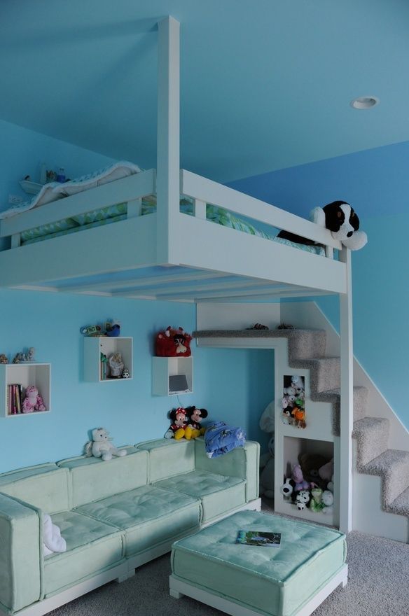The coolest Bunk Bed idea I've seen yet!