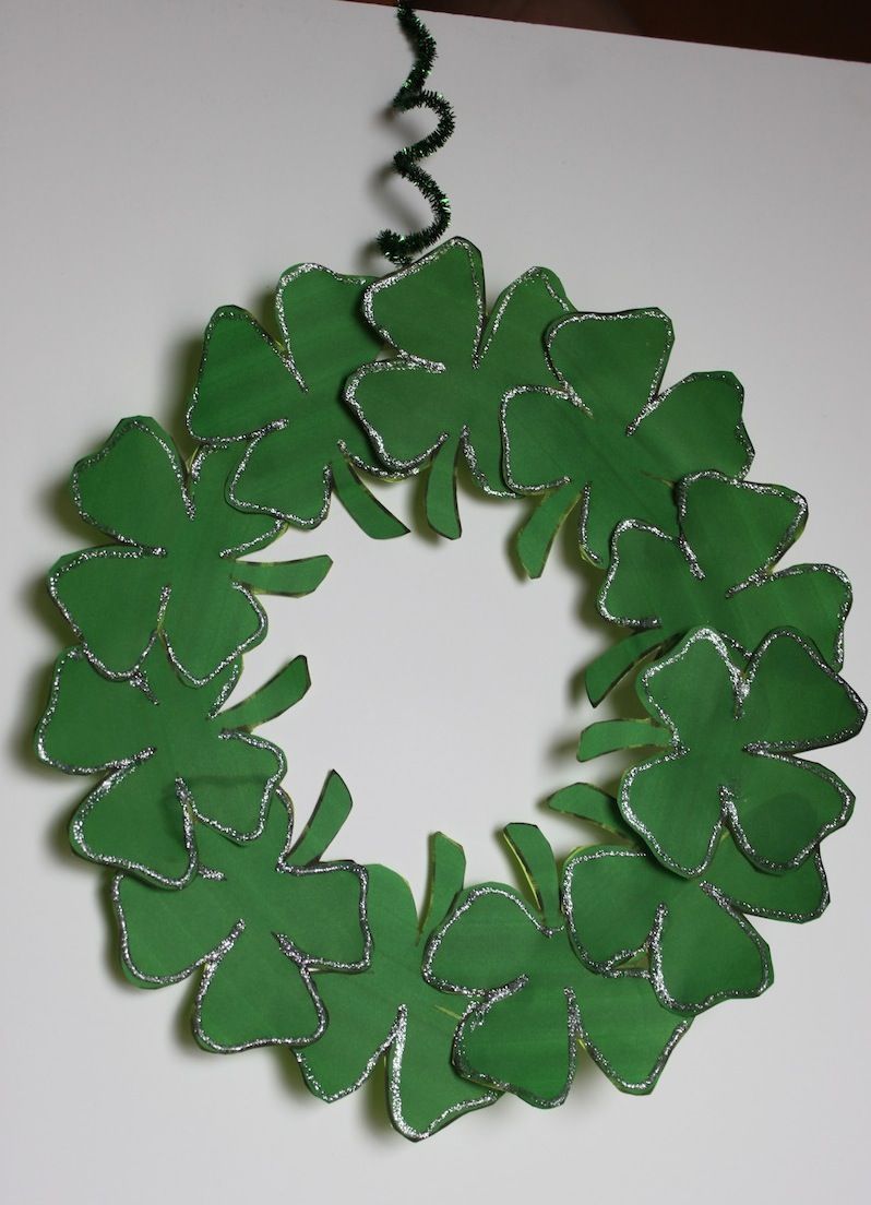 This Shamrock Wreath by Walmart Mom Lori will brighten up your St. Patrick's