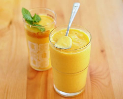 This is a mango smoothie.  Great Smoothie Recipes for the Fitness junkies